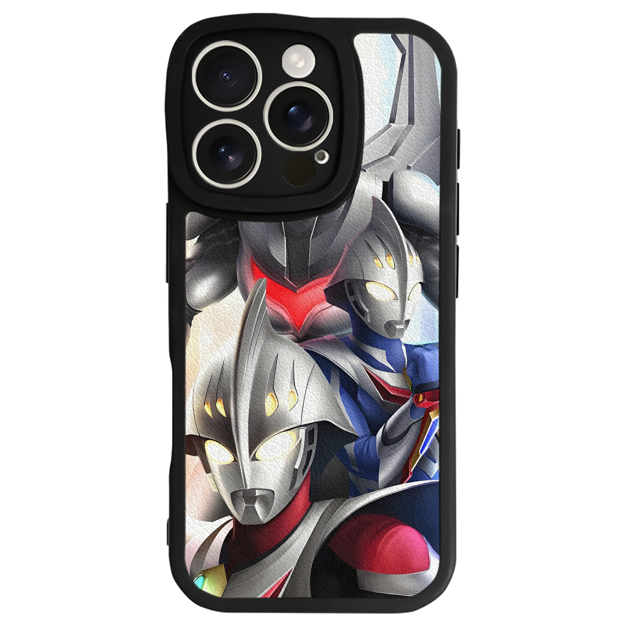 （画像用） ウルトラマン Ultraman 【iPhone 16シリーズ対応】シリコンスマホケース（レザー調） 材質：シリコン